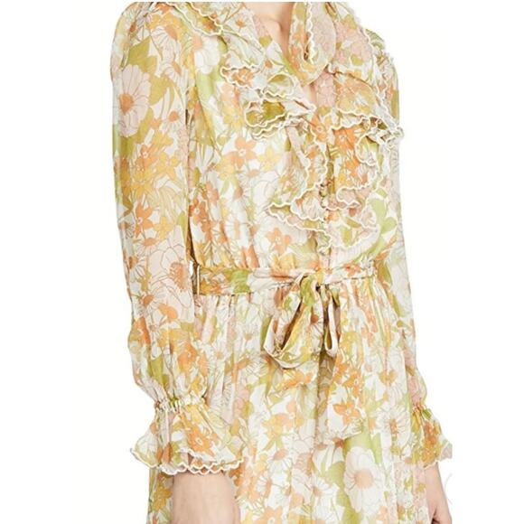 Zimmermann 'The Love Struck' Above The Knee Scalloped Romper Mini Dress - Picture 3 of 12